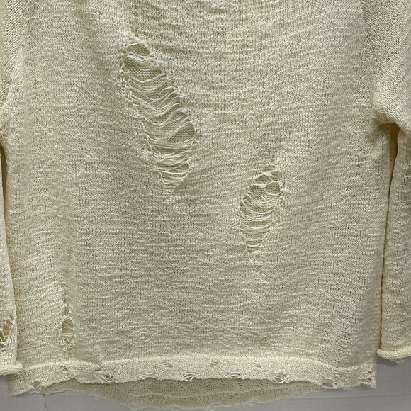 POL SMALL SWEATER DISTRESSED PTP:20" POL DISTRESSED SWEATER - Picture 4 of 8